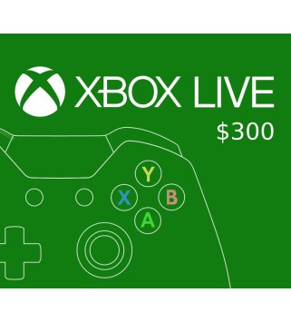 XBOX Live $300 Prepaid Card Region: MEXICO Xbox One Key 